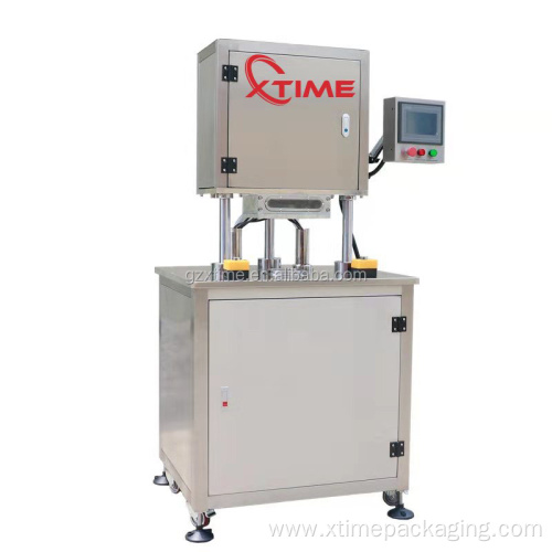 Automatic vacuum nitrogen filling tin can sealing machine